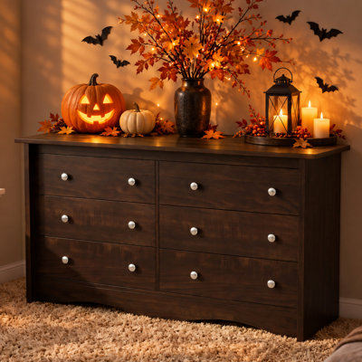Modern Drawer Dresser With Anti-Tip Kit, Tall Wood Chest For Bedroom Or Living Room Storage