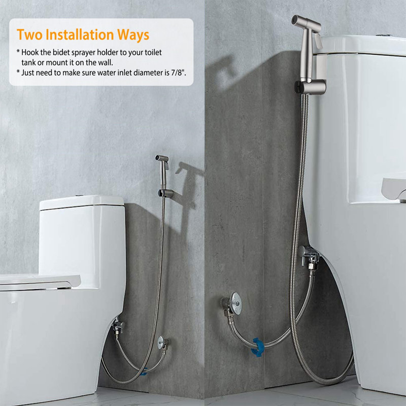 Kuame Wall Mount Bidet Faucet