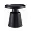 Ensemble de 2 tables basses rondes en métal noir 70 cm et noir 50 cm