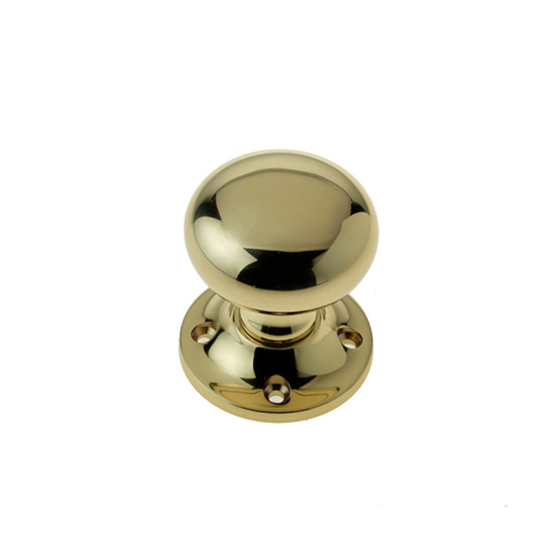 Passage Knobset, Polished Brass
