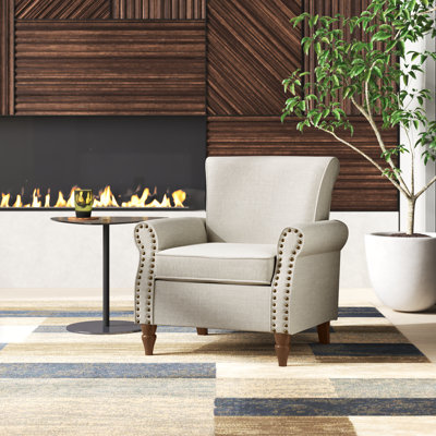 Mooresville 30” Upholstered Armchair with Solid Wood Legs
