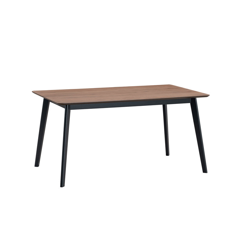 Rebi Walnut & Black Finish Dining Table