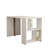 Modern Study Desk with Wall-Mount Option, White Marble Finish, 47.2 x 29.7 x 23.6 inches | 100% Melamine Coated Particle Board, Thickness: 0.7 inches | Features Numerous Shelves, Perfect for Home Office & Study Spaces-412111566