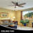 Gurdip 5-blade pull chain ceiling fan with light