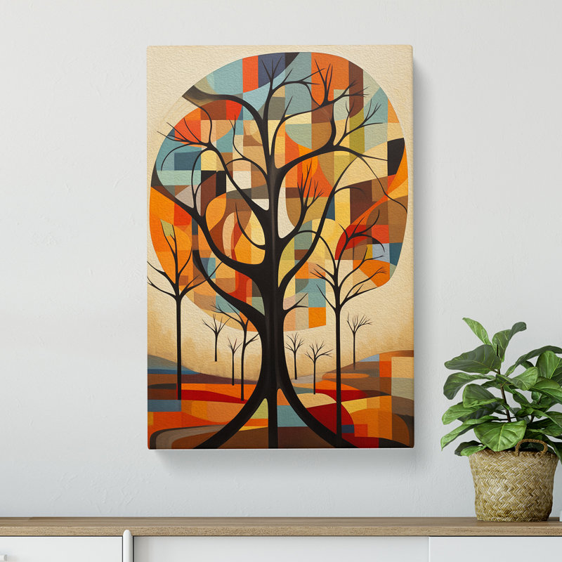 Tree Constructivism No.2 - Wrapped Canvas, 76cm H x 50cm W x 3cm D
