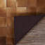 Tapis brun en cuir de vache fabriqué à la main Easthampton-22321618