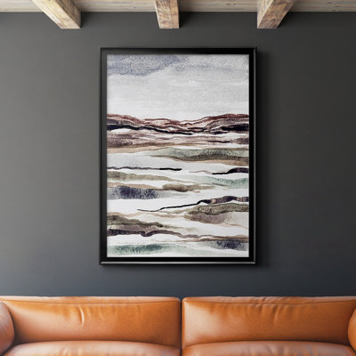«Mute Earth Layers II», reproduction encadrée de qualité supérieure - prête à être accrochée