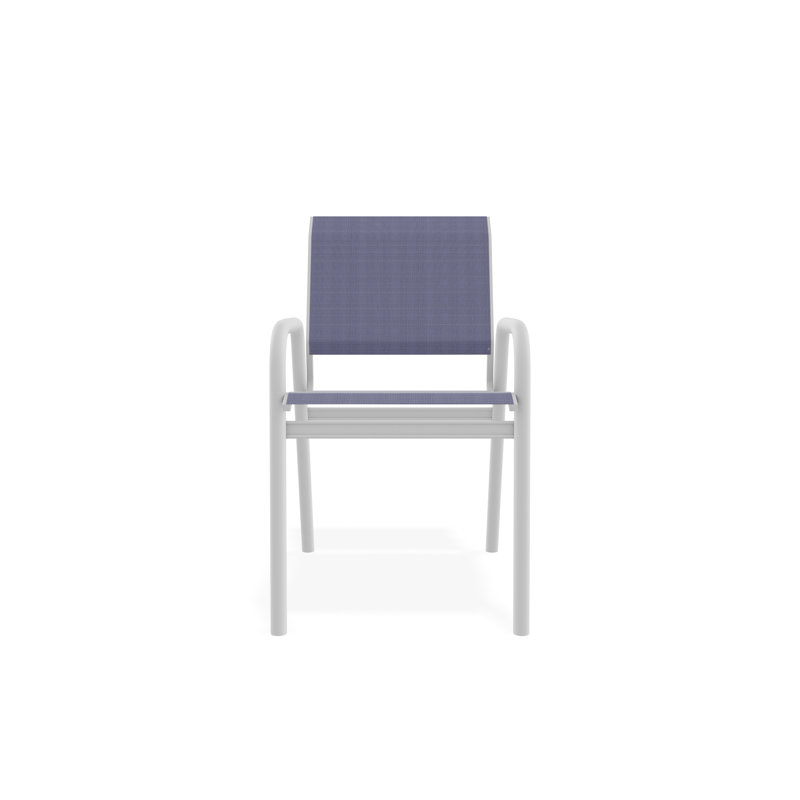 Chaise bistro Gardenella, Blanc, Brise