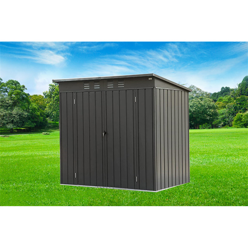 Remise de rangement en métal l 6 pi x P 3 pi, H 70,5 po x l 65 po x P 44 po