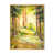 Toile avec cadre flottant or