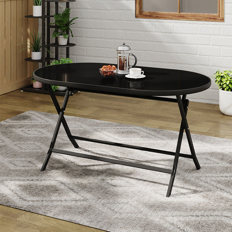 72Cm L Outdoor Dining Table, Black