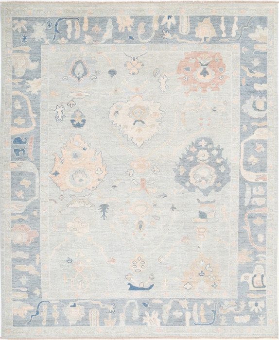 One-of-a-Kind 9'1"X9'11" Area Rug in Beige/Gray/Malibu