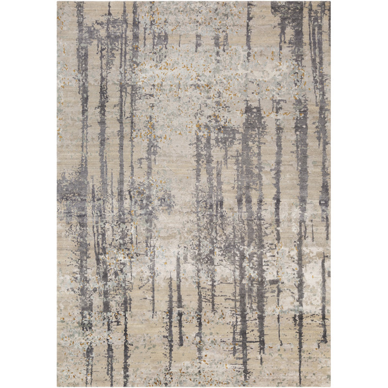 Viscose Oriental Indoor Rug, Rectangle 9' x 12'