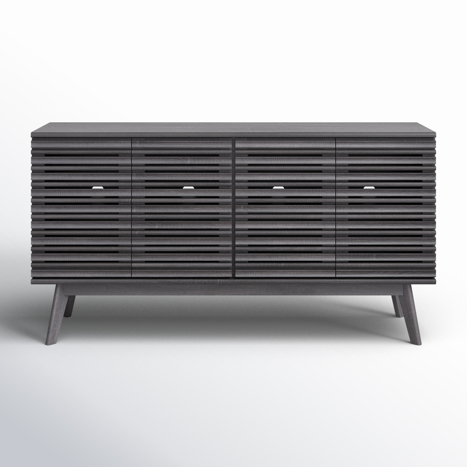 Daima 62" TV Stand, Distressed Black