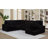 Jallet Sleeper Sectional Sofa Storage Chaise Black