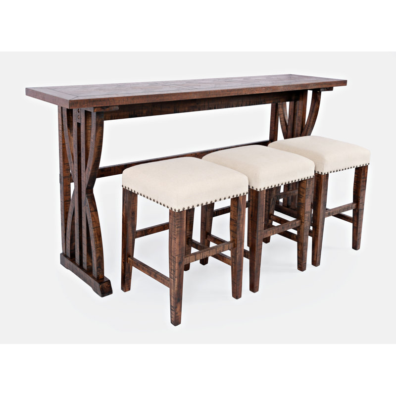 Avalynn 3 - Person Trestle Dining Set, Oak