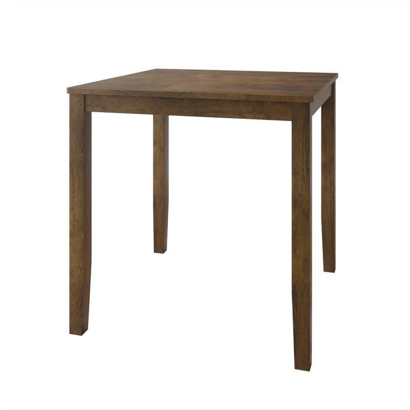 35.5" Square Counter Height Dining Table, Brown