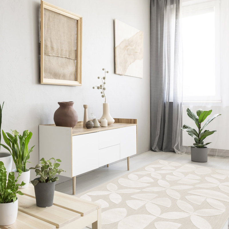 Floral Area Rug, Runner 120 x 290 cm