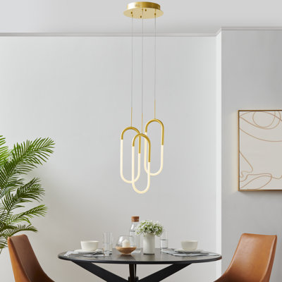 Dimmable LED Modern Linear Chandelier