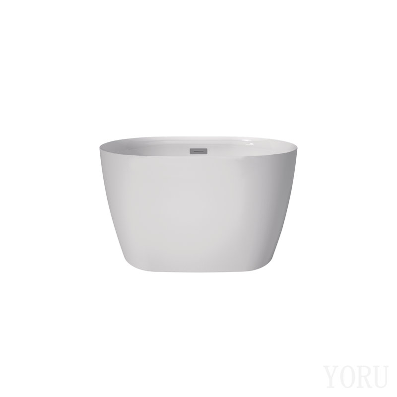 Baignoire autoportante 43 po en acrylique de qualité supérieure avec siège en blanc 43 po