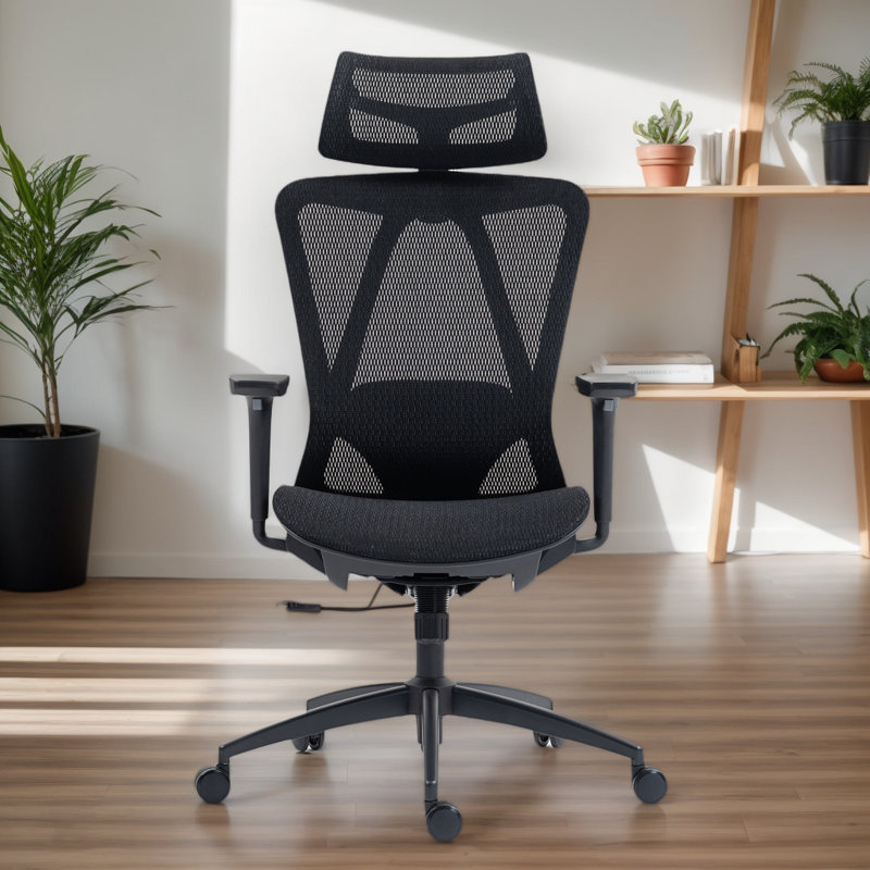 51" Ergonomic Office Chair, High-Back Breathable Mesh Task Chair, Computer Gaming Executive Chair With Adjustable Seat Height And Backrest