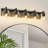 5-Light Matte Black Vanity Light, Modern Globe Glass Bathroom Wall Sconce For Mirror-1541934170-1541934167