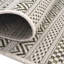 Tapis rayé en polypropylène tissé à la machine intérieur / extérieur gris clair-620485365