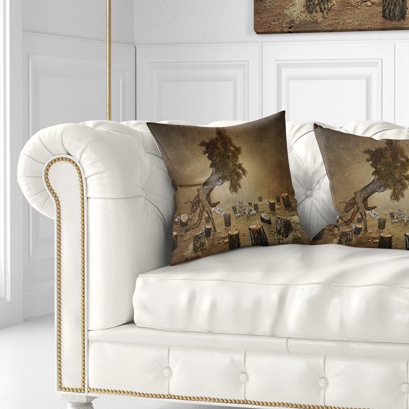 Coussin lombaire abstrait