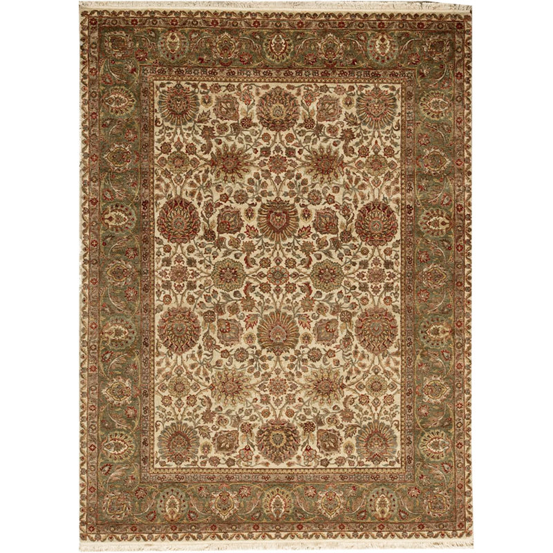Wool Damask Indoor Rug