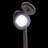 Black Solar Powered Integrated LED Metal Pathway Light