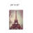 Eiffel Tower Flower Branches Unframed Canvas Wall Art  24" X 32"