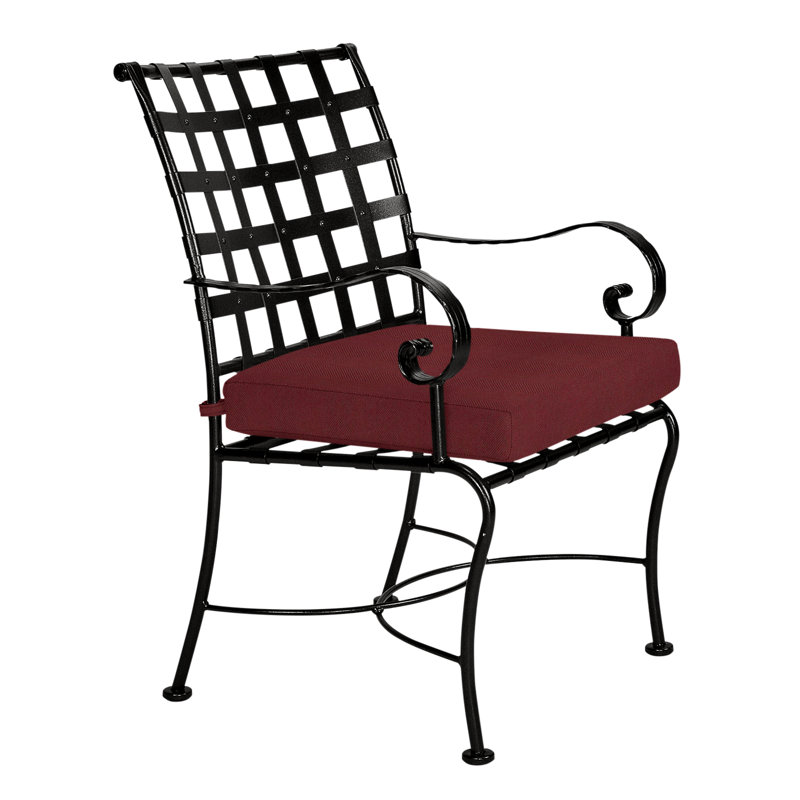 Classico Outdoor Dining Armchair, Carbon Black, Cast Lagoon