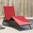  Patio Sun Lounger Brown And Red PE Rattan 1-Person-157692172-157692175