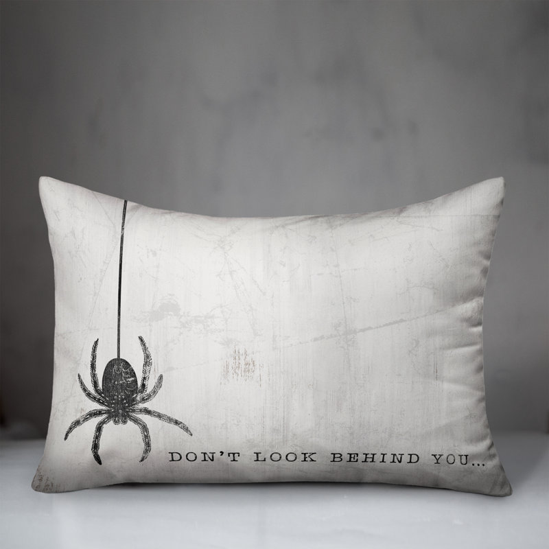  Look Behind You Spider Rectangular Pillow Cover & Insert