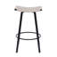 Tabourets de bar à hauteur de comptoir, chaises de cuisine tissées à la main sans dossier avec repose-pieds rond, ensemble de 2 tabourets de pub en PVC pour l'intérieur et l'extérieur