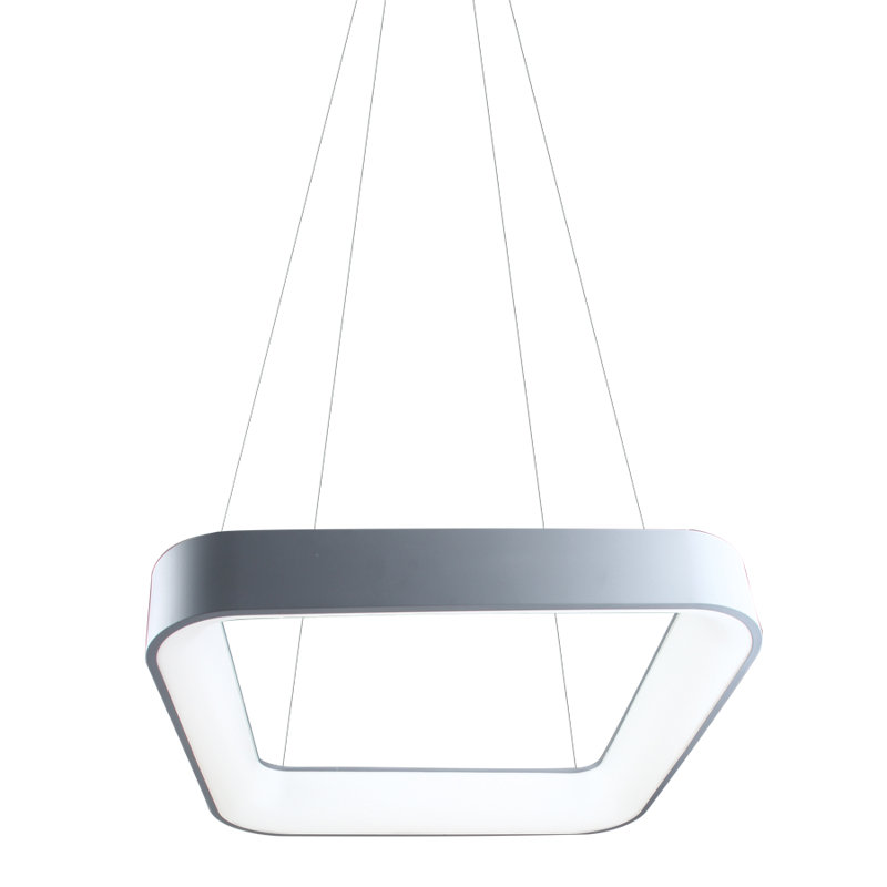 Declan 1 - Light LED Square/Rectangle Pendant, 11cm H x 45cm W x 45cm D