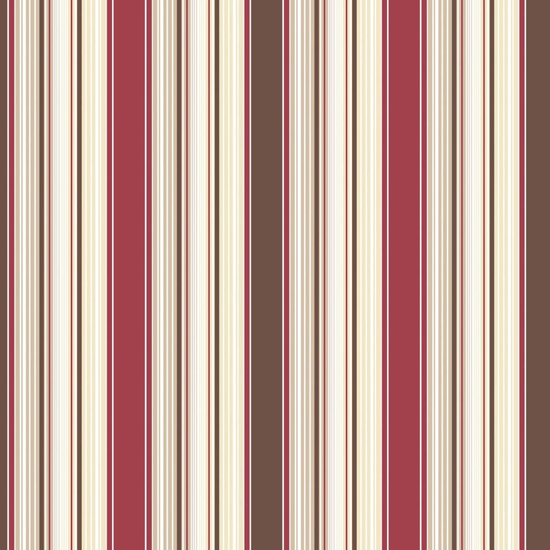 Smart Stripes 2 32.8' L x 21" W Wallpaper Roll, Red/Brown