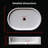 Elegant Oval Natural Marble Sink, Dark Green, Polished Finish, Countertop Bathroom Decor