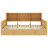 Extendable Twin Daybed to Double with Storage Headboard, LED Light & Charging Station, Natural-129936554