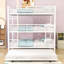 Lit superposé triple en métal robuste avec lit gigogne simple-1027825995
