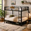 Full over Full Bunk Bed , Trundle Bed Included