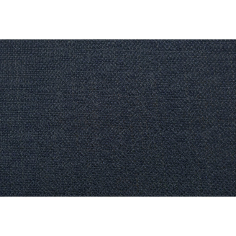 Canapé modulaire transitionnel bleu foncé avec méridienne et sans accoudoirs, canapé, accoudoirs carrés, méridienne à profil bas dans le salon, dossier rembourré, sièges