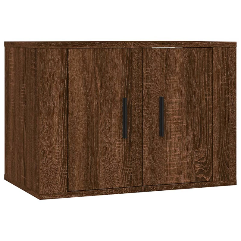 Hyeon Unfinished Floating TV Stand for TVs up to 49", Brown Oak