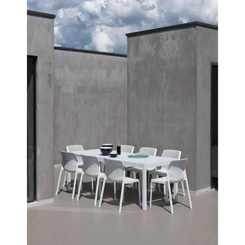 Rio Outdoor Dining Table, Anthracite, 29.92" H x 39" W x 110.24" L