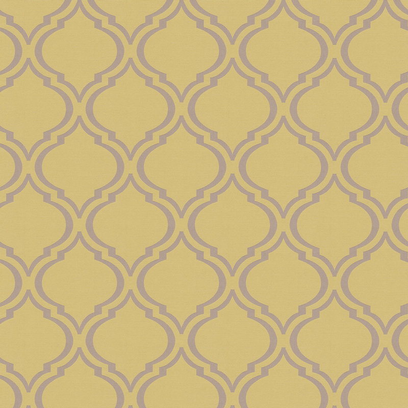 Saroyan 10.05m x 70cm Matte Wallpaper Roll, Yellow