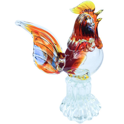 Alfredo Barbini Murano Roaster Figurine