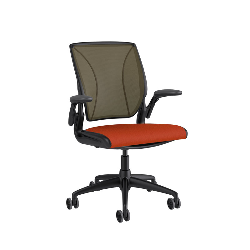 Diffrient World Wool Task Chair, Corde/Parma Red, Catena/Bayberry, Black