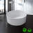 49.2'' x 49.2'' Soaking Solid Surface Bathtub