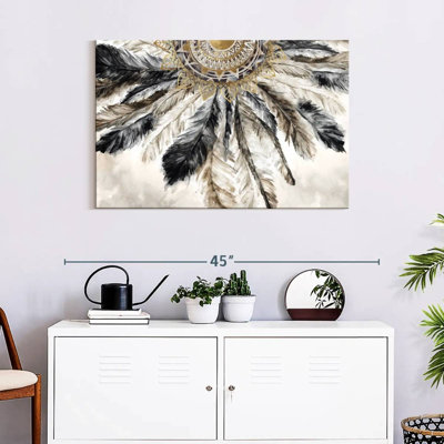 «Native American Colorful Elephant Splash», reproduction sur toile