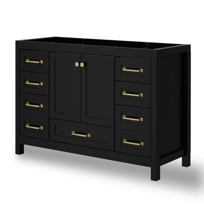 48" Modern Single Bathroom Vanity Cabinet Base Only, Sink Not Included